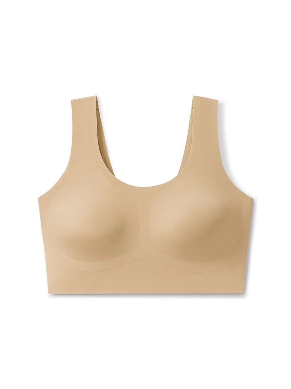 True & co scoop bra nude beige wireless women's sz XL NEW
